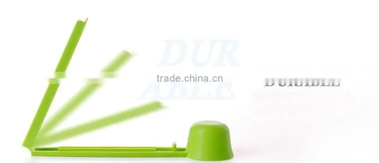 new design plastic coffee spoon with bag clip