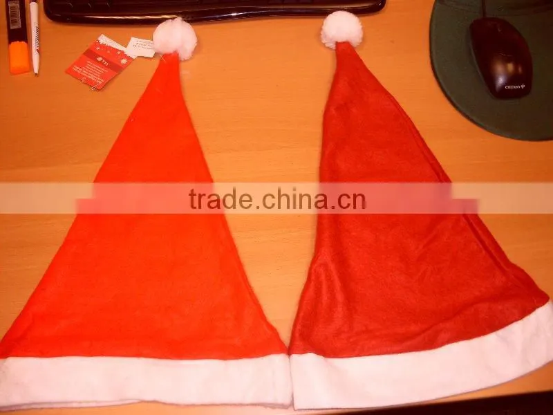 100% polyester felt christmas hat