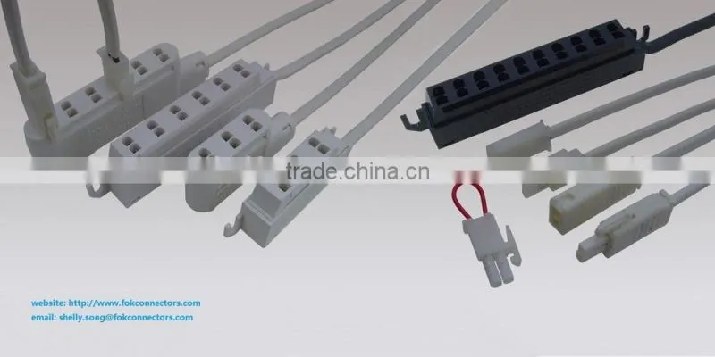 Aluminium Hanger Rod Led Auto Light for Wardrobe with Battery Supply Fongkit AMP led strip 3 way junction boxes
