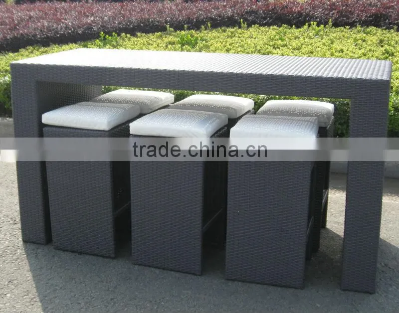 2015 hot sell PE rattan bar chair