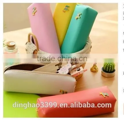 Lovely Pencil Case ,Simple PU Pen Bag