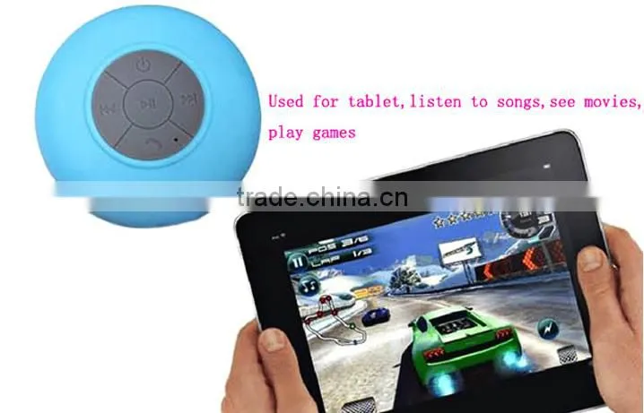High quality Waterproof wireless Bluetooth Speaker suction with fm radio