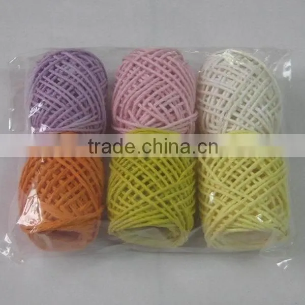 HOT SALE Black Paper Raffia Ribbon Cords Spool, Paper Raphia Cord