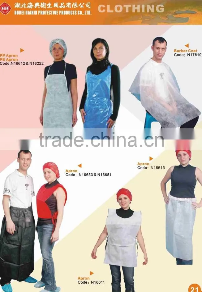 Wholesale nonwoven disposable pe apron, pe apron manufacturer