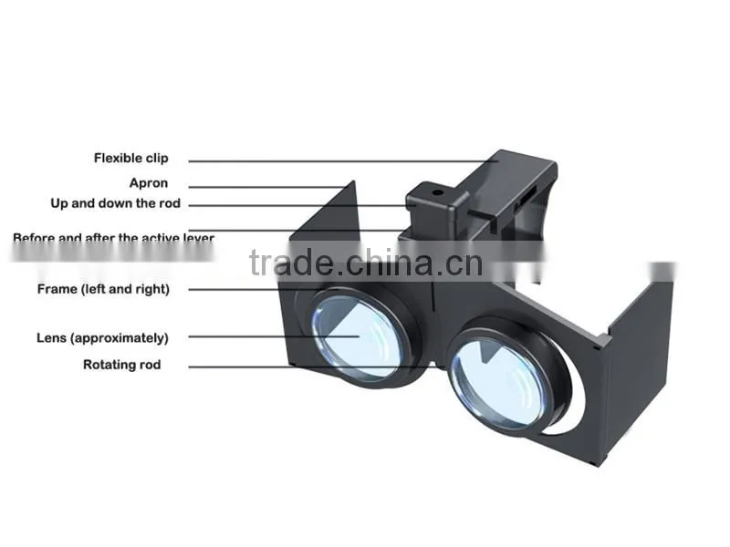 2016 Most Popular Glasses VR Fold 3D 4.0-6 Inch Virtual Reality