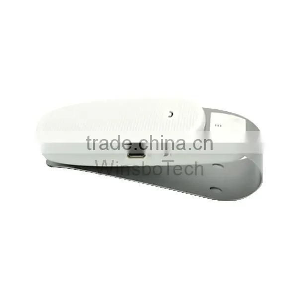 Bluetooth Handsfree steering wheel mounted car kit with audio FM transmitter receiver