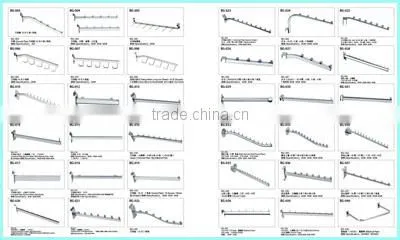 Store Metal Clothes Display Rod For Grid