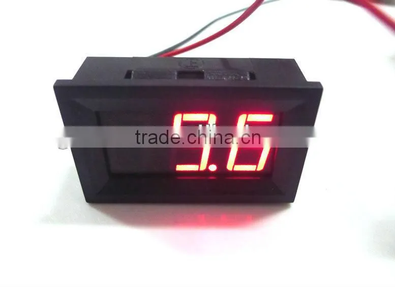 4.5-150V DC Red Digital waterproof voltmeter for Vehicle Motors Car Battery 0.56"