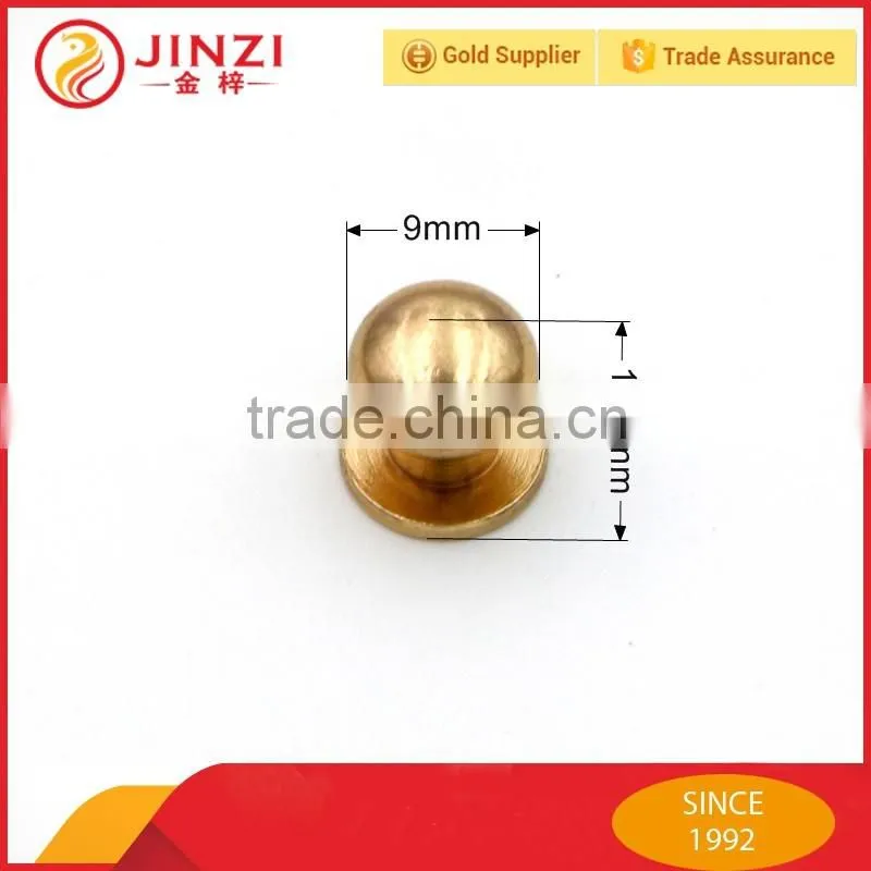 Hardware copper and nickel round head and flat head rivet