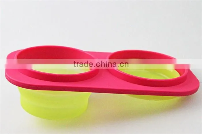 Round shape and large capacity silicone bowl with spoon,Collapsible and airtight silicone bowl,FOOD Grade silicone bowl