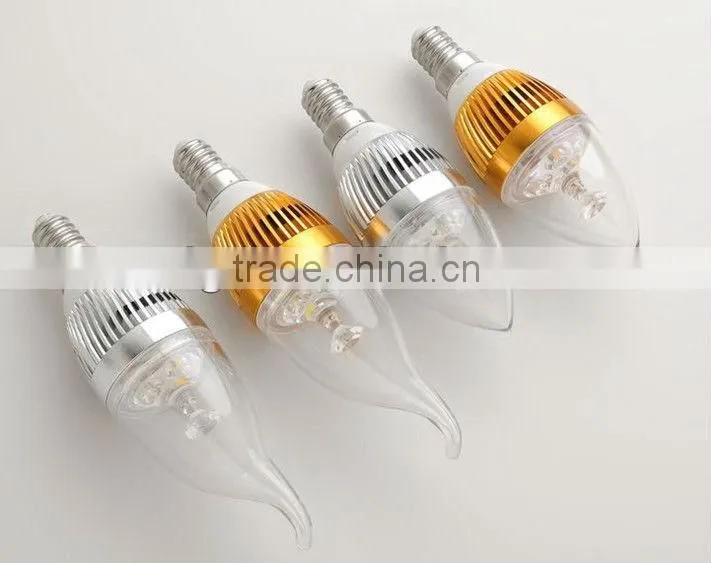 low voltage 3w 4w 5w led candle bulb b15 DC12V-24Vdimmable (CE& Rohs)