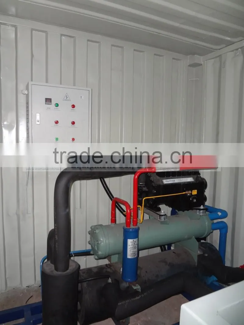 mobile containerized block ice machine