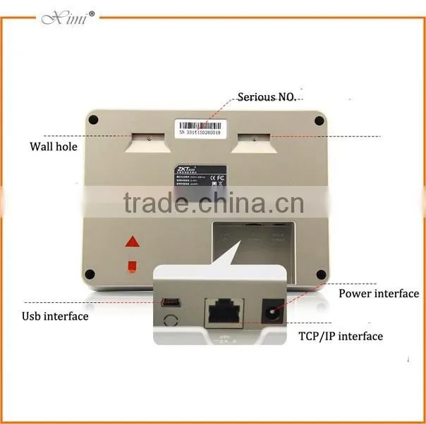 Free software mi-fare card wifi system rs232&485 communication 100000 logs capacity fingerprint reader time clock
