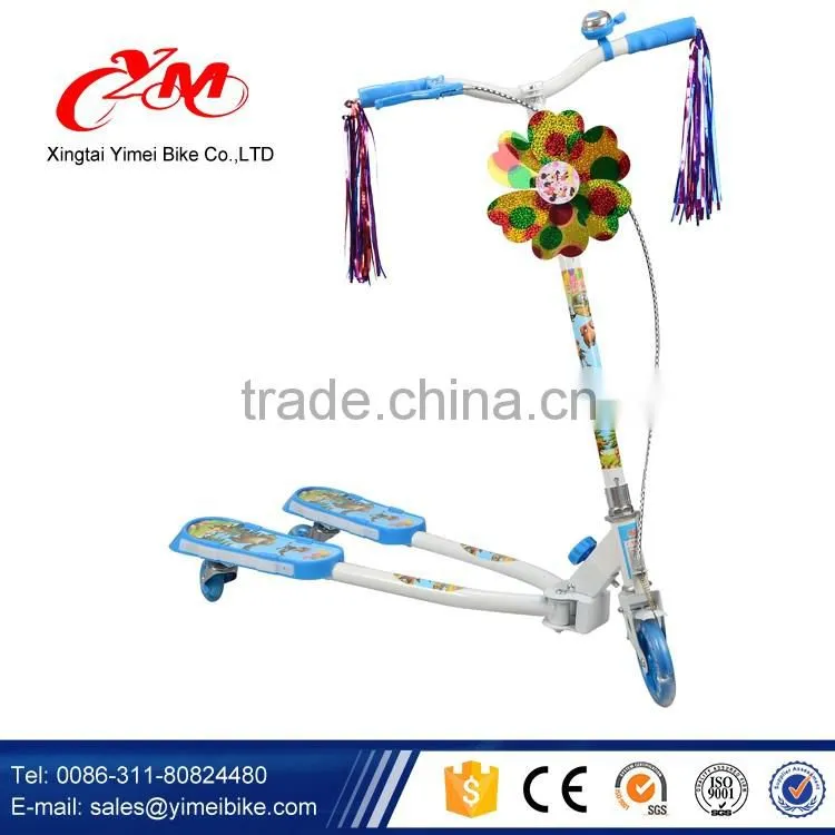 Super-strong steel T-tube kick scooters for kids / Adjustable handles children foot scooters / cheap child scooter manufacture