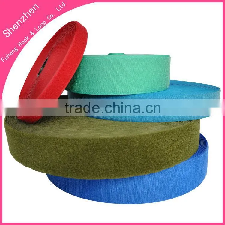 Colorful sew on hook and loop fasten tape