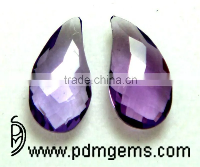 Amethyst Mango Shape Cut Semi Precious Gemstone, All Cut, Sizes And Qualities, Natural Semi Precious Gemstone