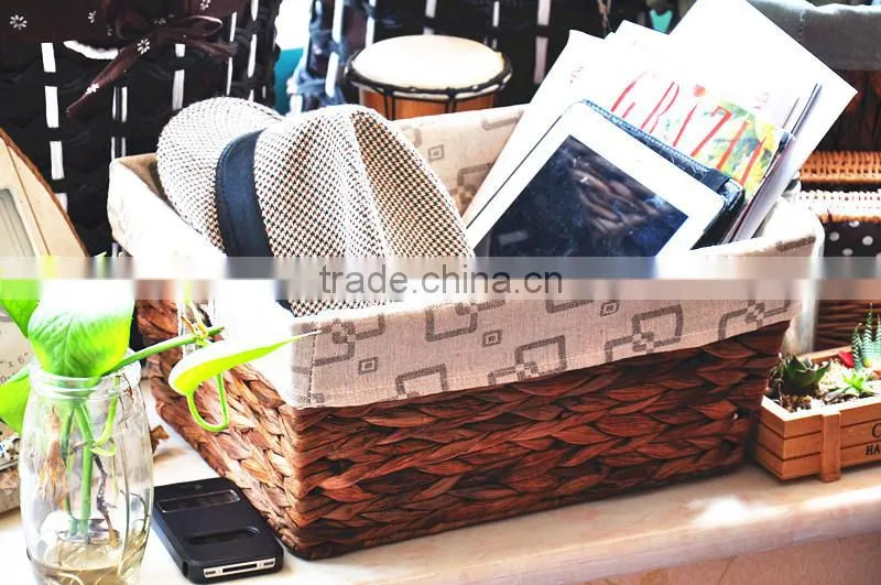 Hot sale papyri woven baskets new design detachable cheap handmade storage basket
