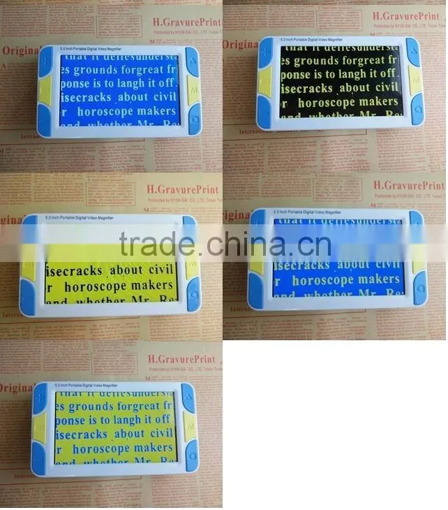 5.0-inch Handhold Portable visually impaired video magnifier