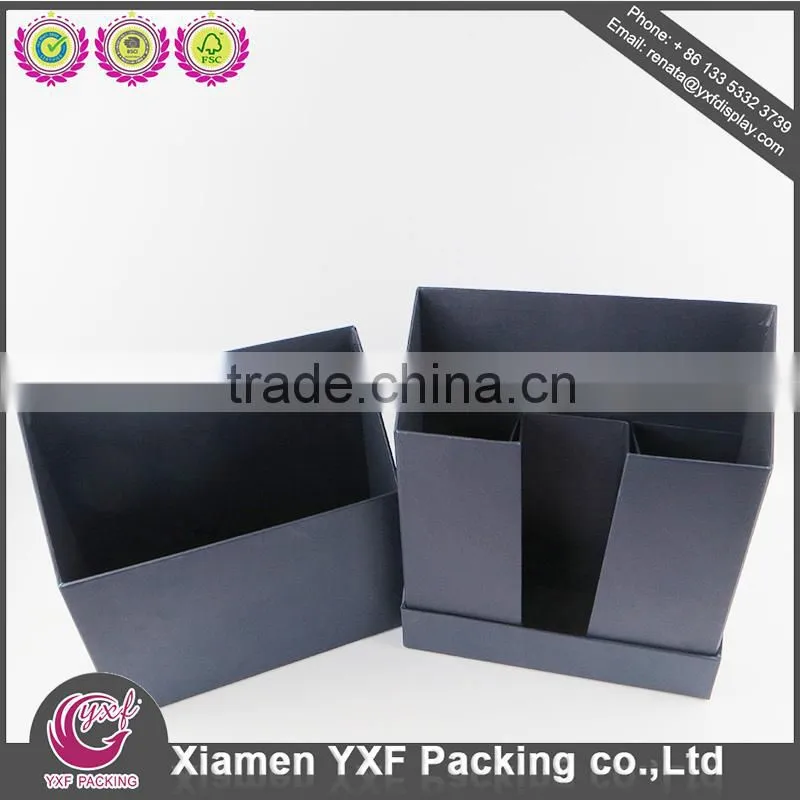 Foil Stamping overflap rigid packaging paper box, rigid box