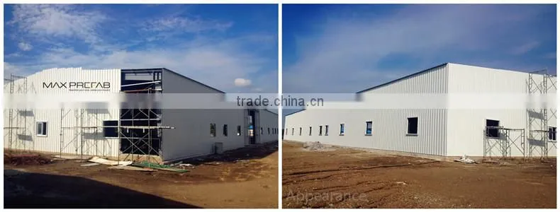 prefabricated steel structure construction warehouse for sale
