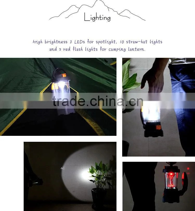 SORBO Best Selling Products Multi-function Outdoor LED Lantern Light CE Approved Emergency LED Camping Lights with SOS Function