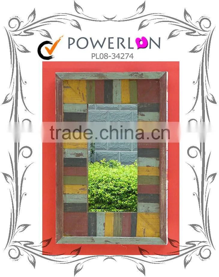 Popular Unique Design High Quality Antique Metal Decorative Painting Mirror For Home Garden Park Patio J15M TS05 X11PL08-34274