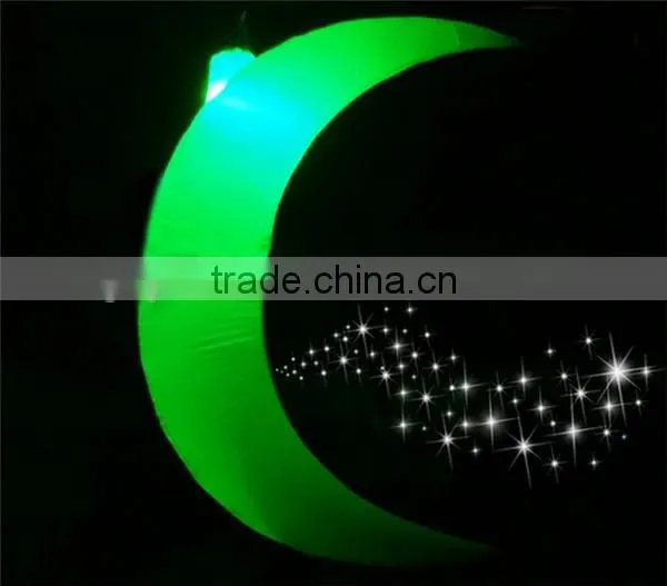 Charming inflatable led lighting moon / inflatable moon for hanging decoration