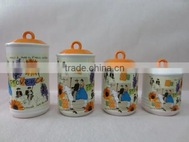 daily coffee tea set with two ceramic cups and a sugar pot with tray