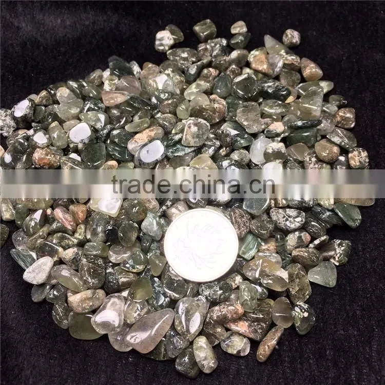 Wholesale Green Phantom Stone Gravel Crystal Macadam