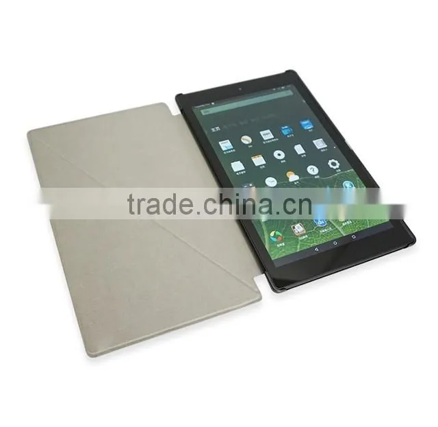 flip stand PU leather case for kindle fire 7, OEM design unique leather cases