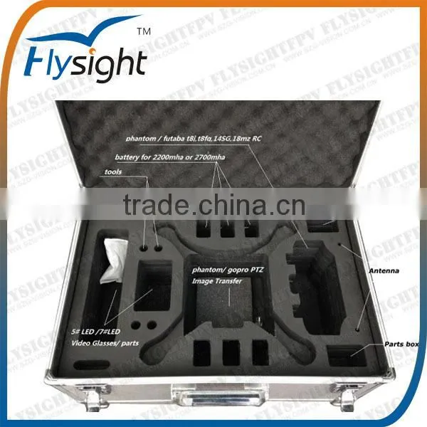 C304 All-in-one Phantom quadcopter metal box case for RC controller, Phantom, gopro PTZ, video glasses