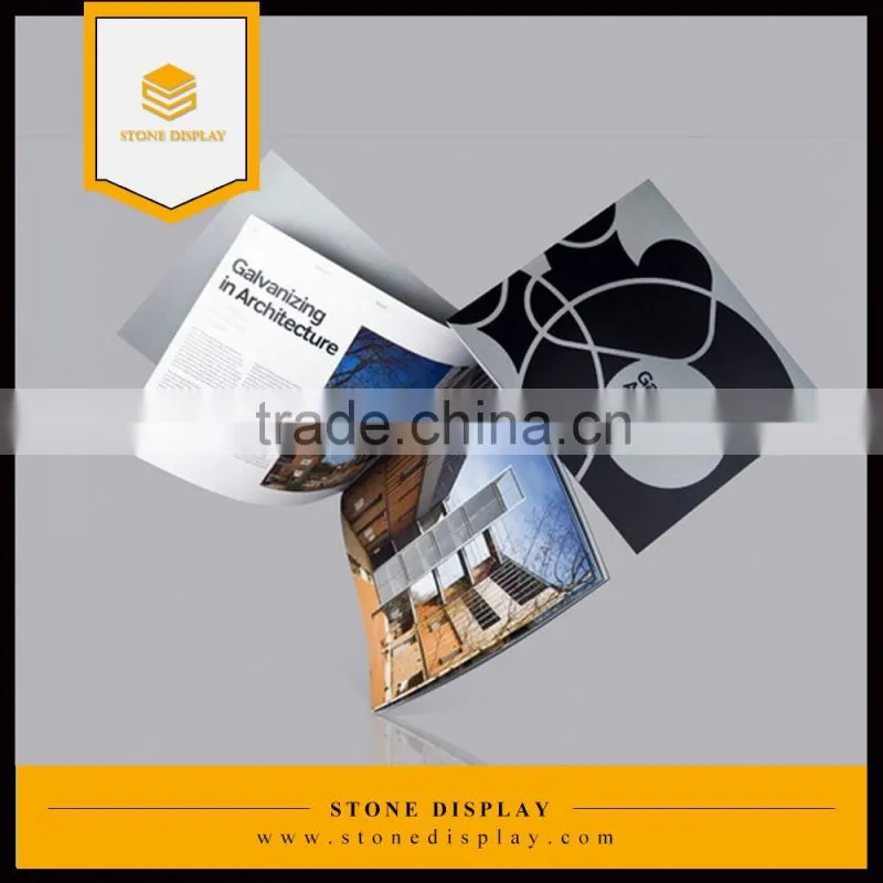 6+1 colors printing brochure catalogue with coating