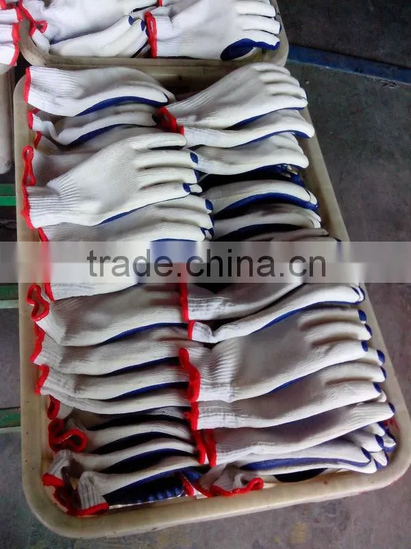 latex palm coated cotton global safety glove