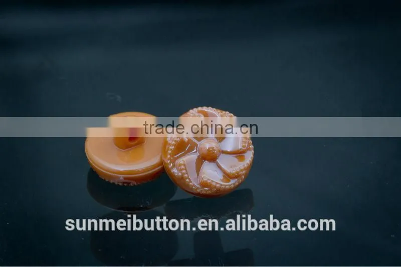 Flower Shaped Two Holes Acrylic Fashion Sew Buttons