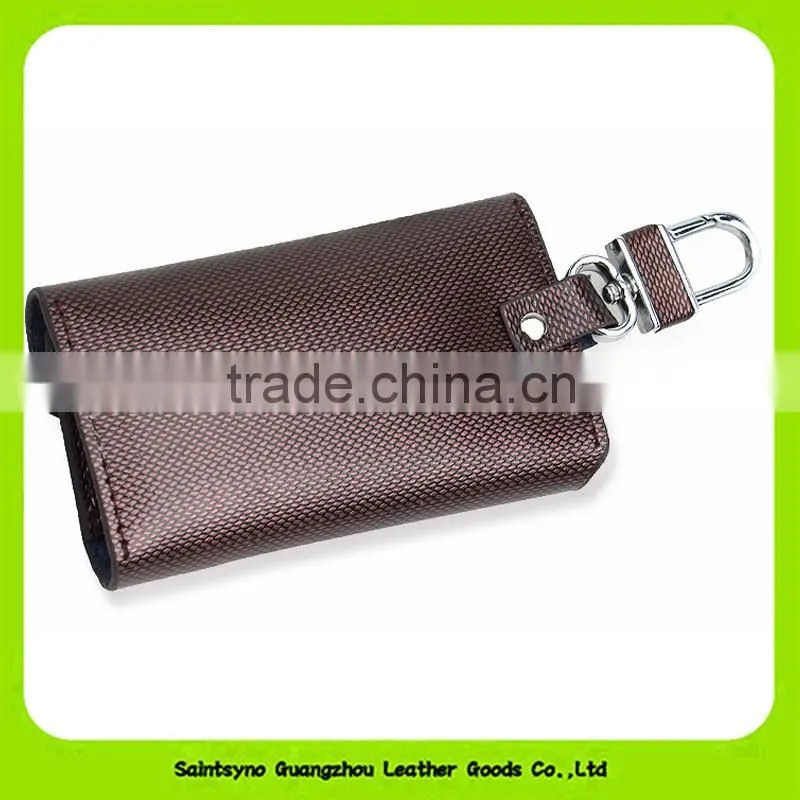 Best quality genuine leather keychain holder wallet key wallet 16116