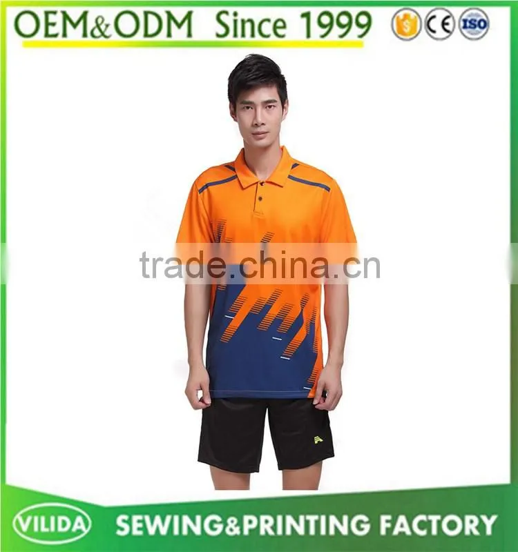 wholesale cheap sublimation badminton sport wear quick dry badminton jersey