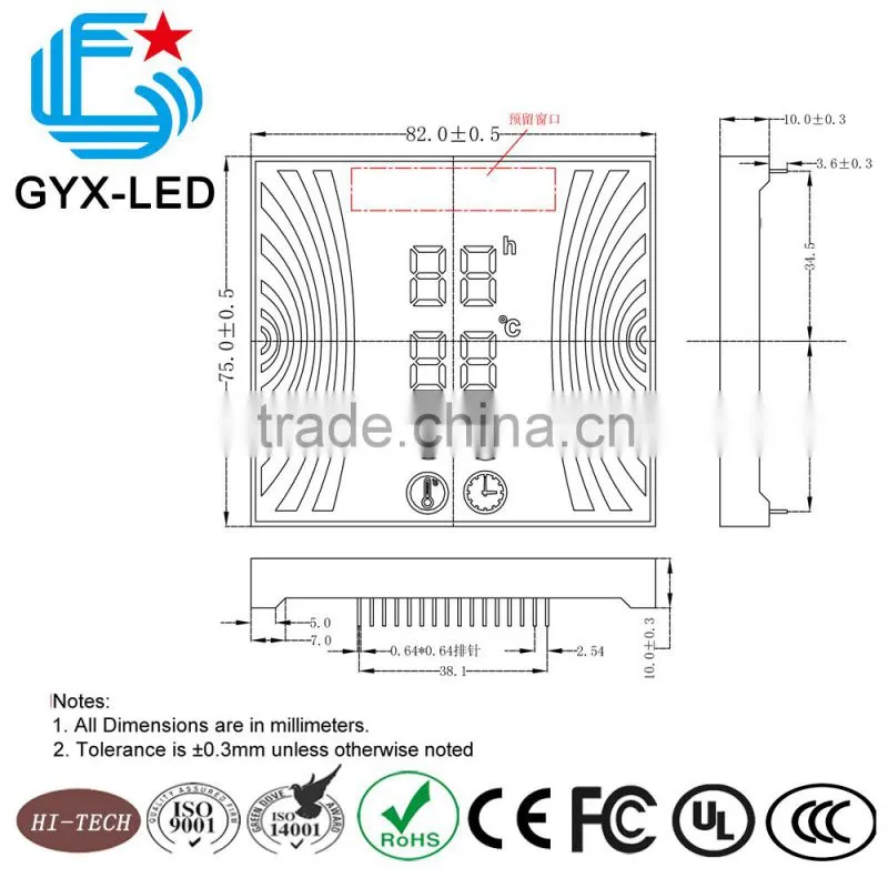 Good reliability White color and blue color Custom Gree Air conditioner LED display unit