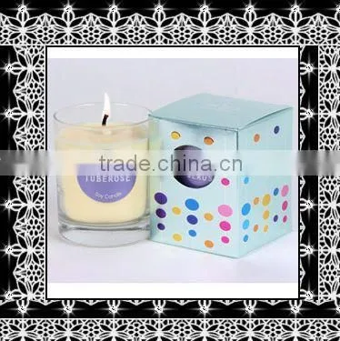 Luxury Scented Soy Wax Candle Set in Glass Jar