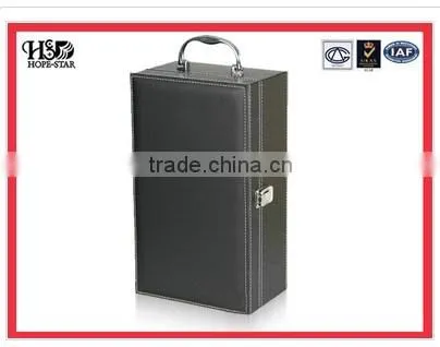 mental lock 2 bottle pack pu wedding wine box