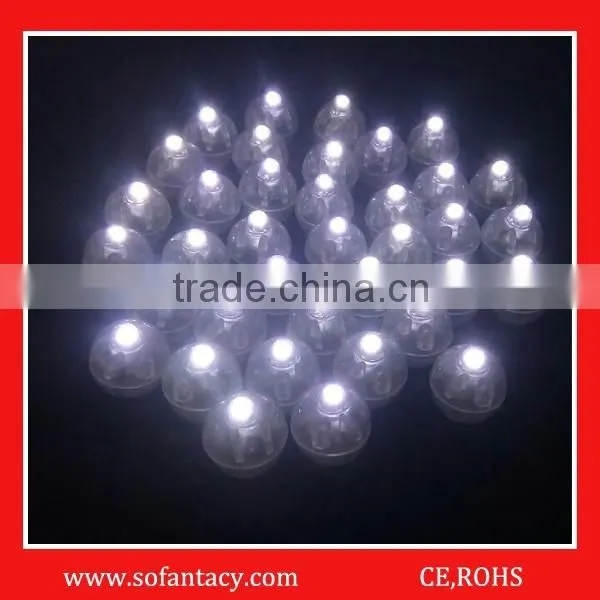 white colour round shape led mini balloon lights