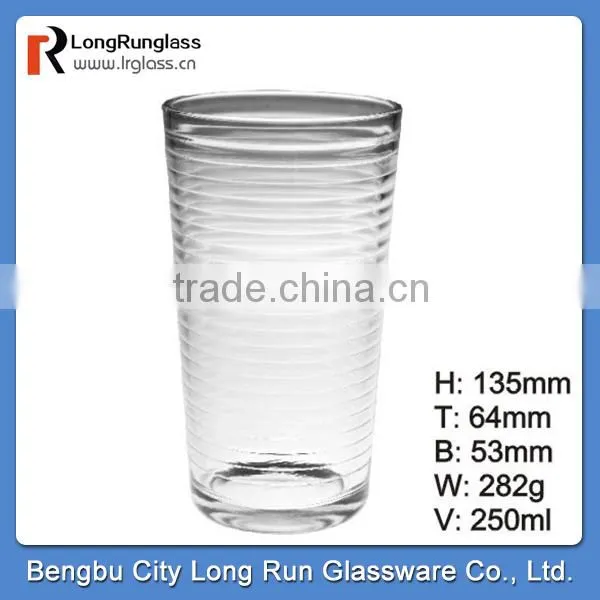 LongRun 8.5oz wholesale houseware water glass cup drinking milk glass glass