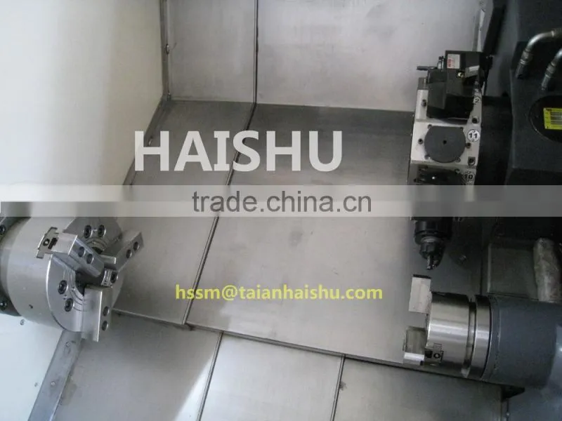 cnc metal slant bed lathe with live tool CNC350A turning milling center