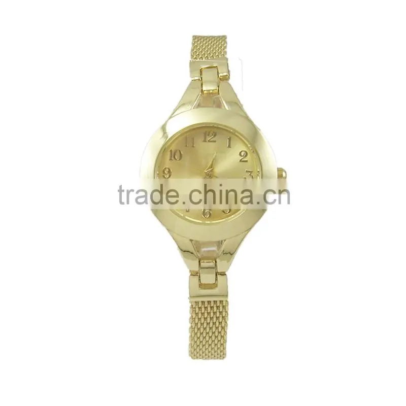 New models alloy case mesh band with good plating Japan movt lady watches