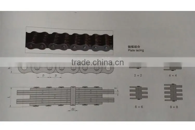 Pitch:44.45mm leaf chain industrial chain LH2823
