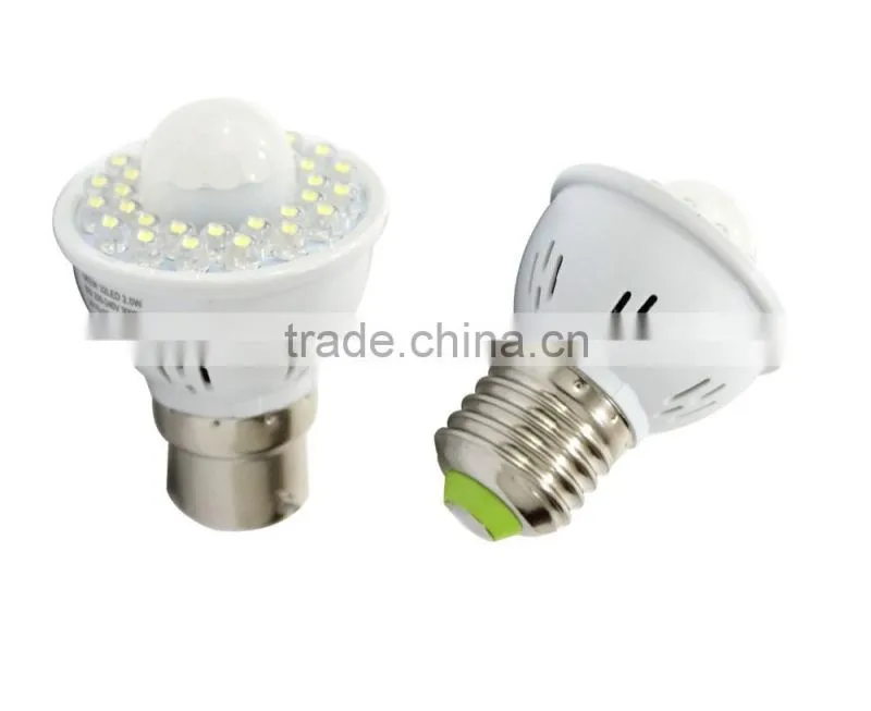 CE&Rohs approved mini 1/2W gu10/b22 light sensor led light bulb
