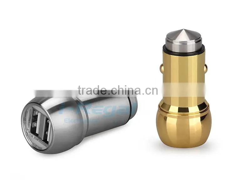 5V 2.4A multiple mobile phone usb car charger with CE&Rohs certificated