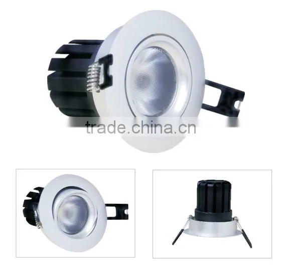 3inch 15W Sharp COB1215 fire rated 80 lm/w 15w square cob led downlight with SAA/C-Tick/CE/CB approved