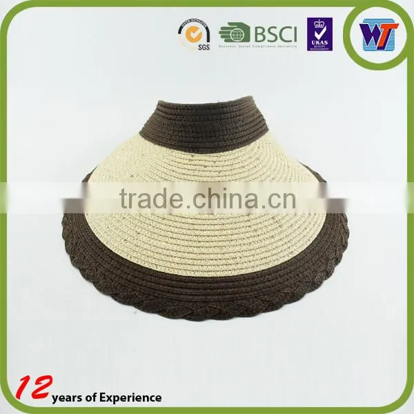 Wholesale custom waterproof sun visor cap short plaid visor caps