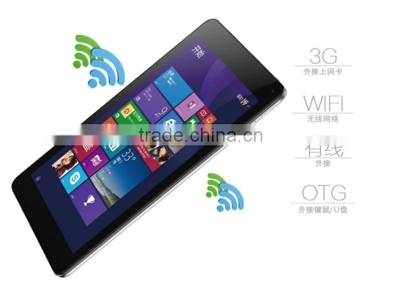 8 Inch Cube iWork8 U80GT Dual Boot Intel Z3735F Quad Core 2GB/32GB Win 8.1+Android 4.4 Tablet PC