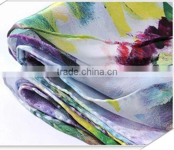 digital print silk scarf